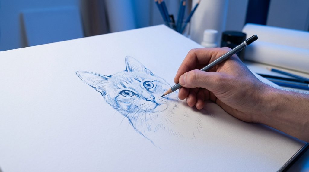 Dessiner un chat - 3 étapes simples pour débuter [2026]