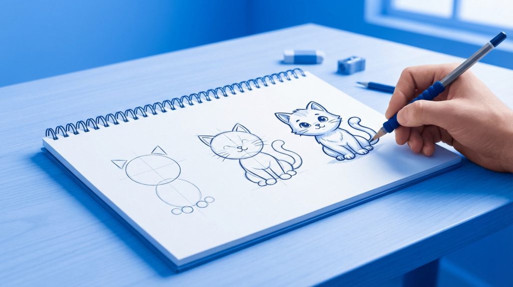Dessiner un chat - Guide facile pour débutants [2026]