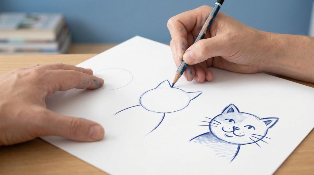 Comment dessiner chat | Tuto facile & rapide [2026]