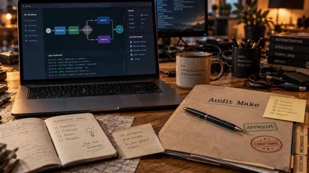 Agence automatisation Make : workflow fiable